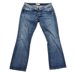 BKE Stardust Low Rise Bootcut Jeans Womens Size 28 Blue Stretch Denim